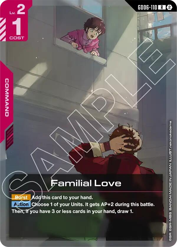 Familial Love GD06-110 Gundam card