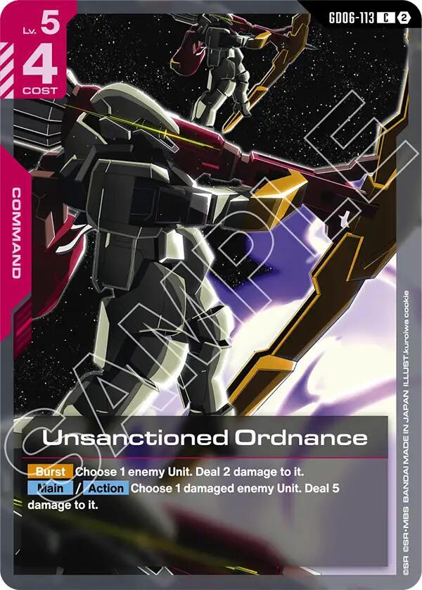Unsanctioned Ordnance GD06-113 Gundam card