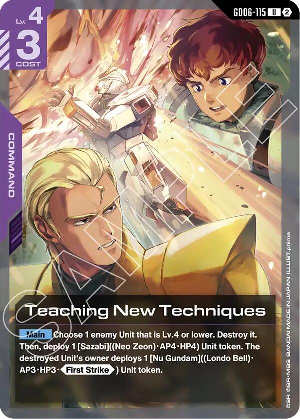 Teaching New Techniques GD06-115 Gundam card