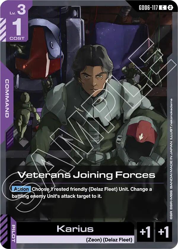 Veterans Joining Forces GD06-117 Gundam card