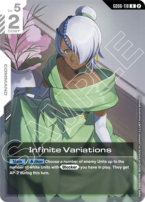 Infinite Variations GD06-118 Gundam card