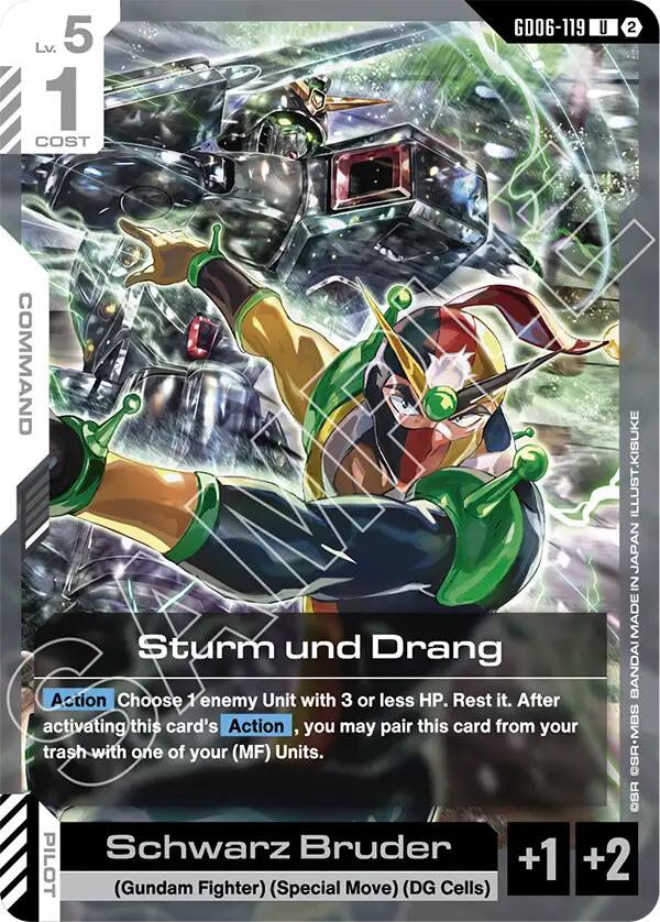 Sturm und Drang GD06-119 Gundam card