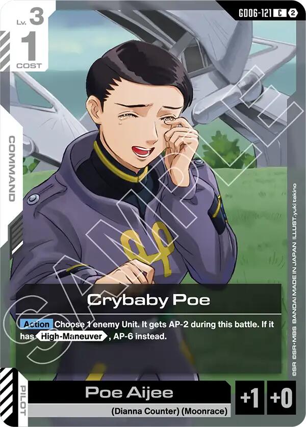 Crybaby Poe GD06-121 Gundam card