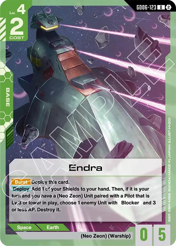 Endra GD06-123 Gundam card
