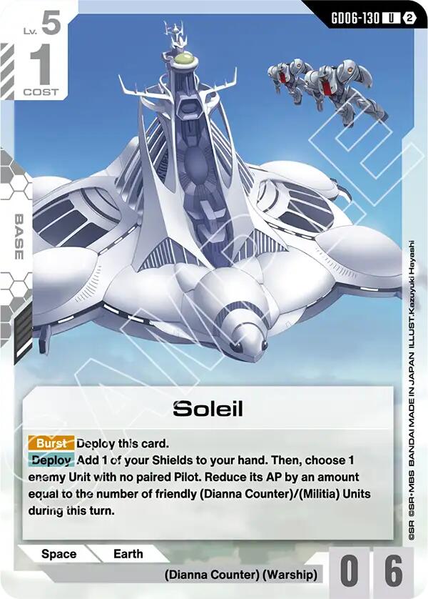 Soleil GD06-130 Gundam card