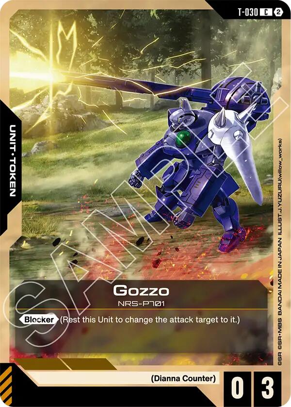 Gozzo Token T-030 Gundam card